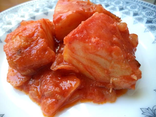 Bacalao Frito con Tomate