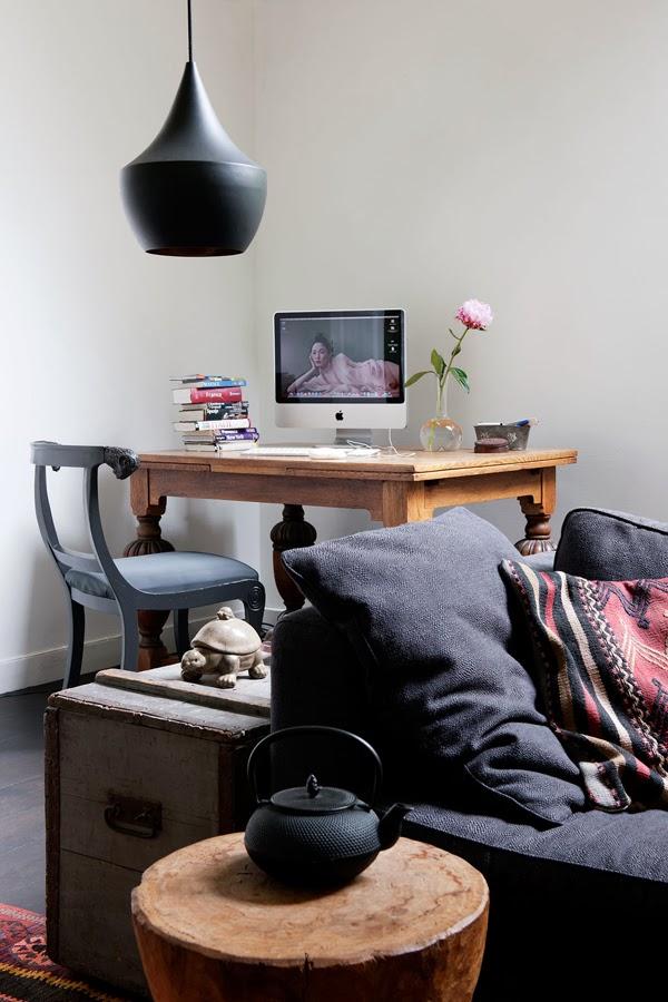 Un taller de pintor, convertido en vivienda de estilo bohemio