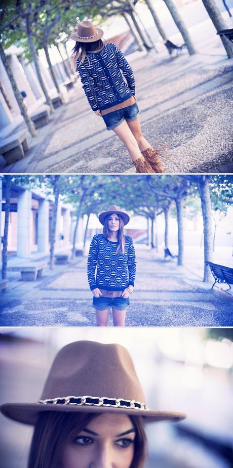 street style barbara crespo navy knitwear eleven paris outfit