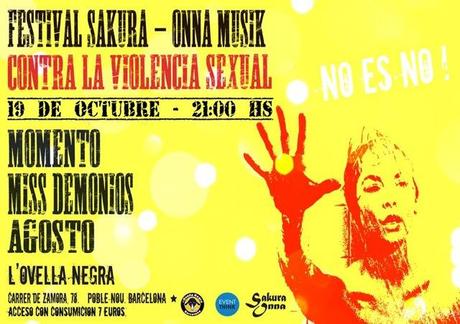 Llega el festival Sakura-Onna Musik contra la violencia sexual cartel sakura-ona festival musical