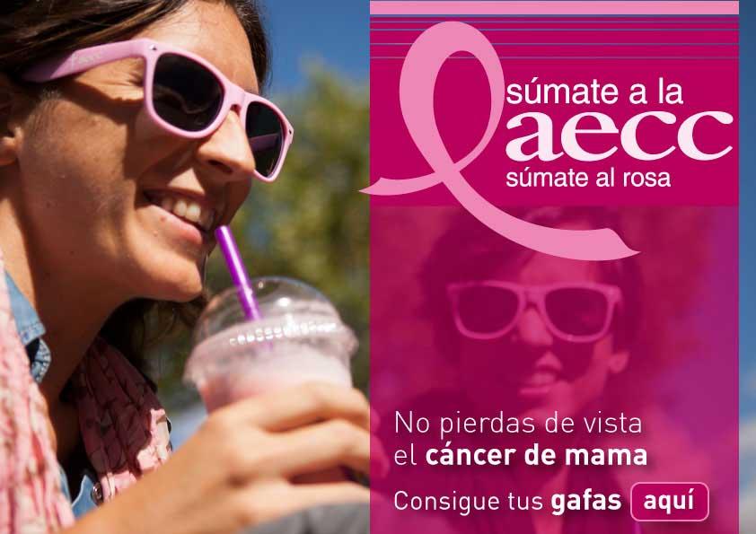 Gafas rosas Súmate al rosa contra el cáncer de mama