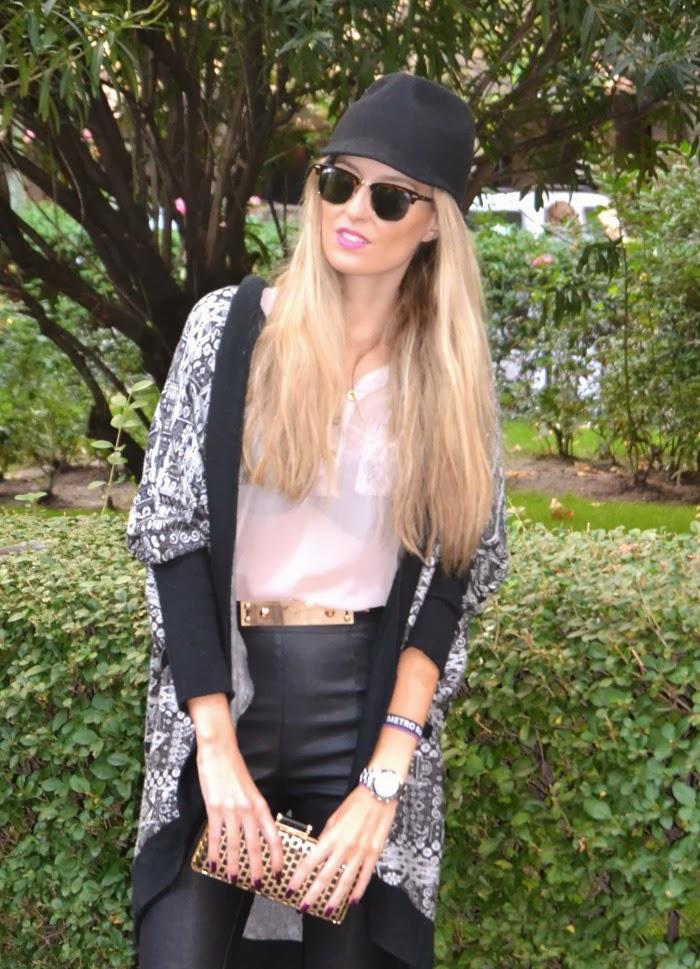 Leather pants & Lovely hat