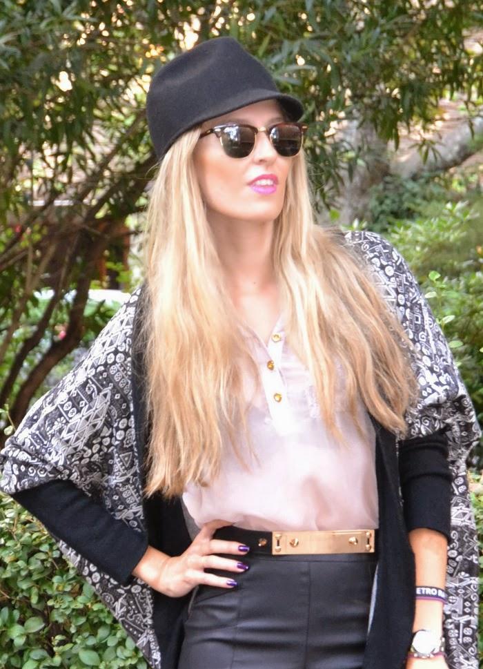 Leather pants & Lovely hat