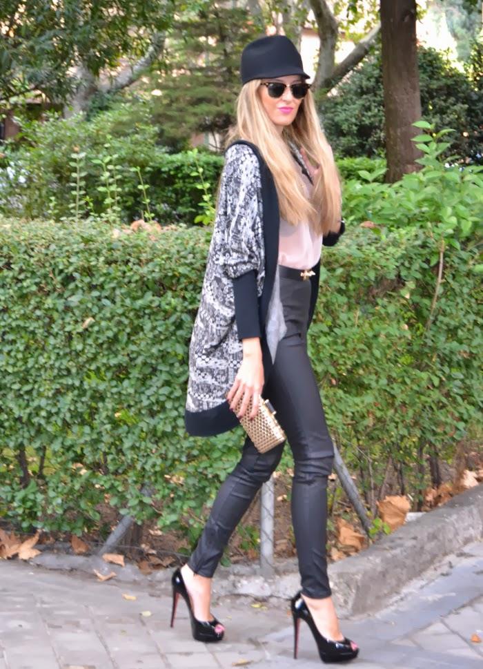 Leather pants & Lovely hat