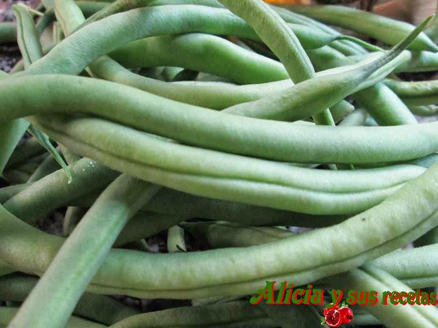 SALTEADO DE JUDÍAS VERDES Y BACON