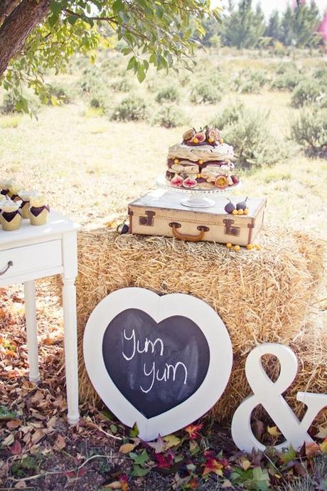 Una mesa dulce muy rustica y de temporada