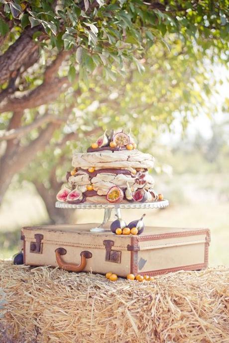 Una mesa dulce muy rustica y de temporada