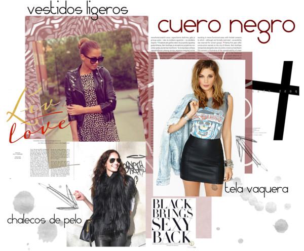 Cómo combinar el cuero negro