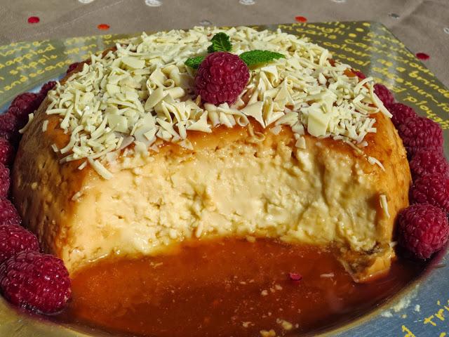 Flan de chocolate blanco olla Gm