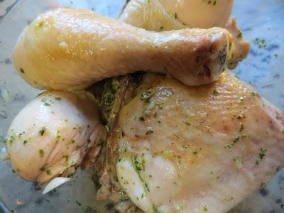 Pollo guisado a la importancia olla GM