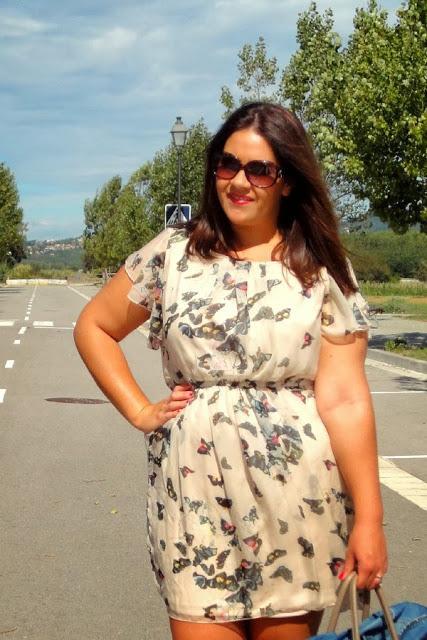 Red Lips & Butterflies Dress
