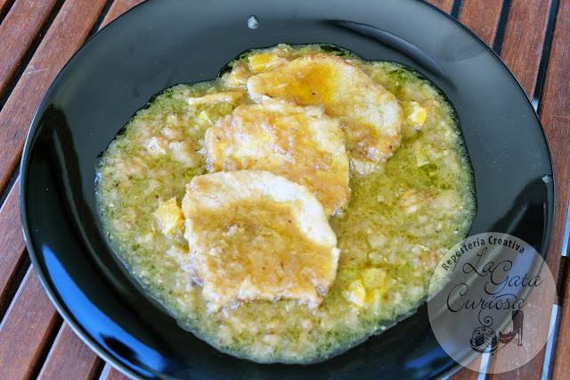 FILETES DE LOMO EN SALSA DE NARANJA