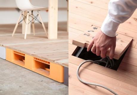 ¿Modular y open source? Indagando sobre el Mozilla Factory Space y su diseño abierto | A+OS Suelo técnico modular de Mozilla Factory - Foto y diseño por Nosigner