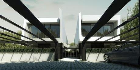 A-cero Projects NUEVOS DISEÑOS DE FACHADA PARA PROYECTO DE VIVIENDAS PAREADAS EN FRANCIA