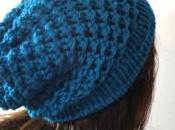 Teje gorro slouchy beanie telar