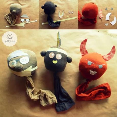 Mr Grass con adornos Hipster, Indio y Diablo