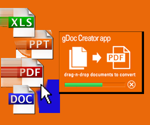 Cómo cambiar archivos a PDF con gDoc Creator