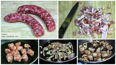 Butifarra con judías blancas. Receta