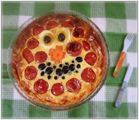 QUICHE DE QUESO Y TOMATE