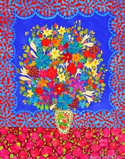 Cuadros de flores de colores