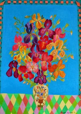 Cuadros de flores de colores