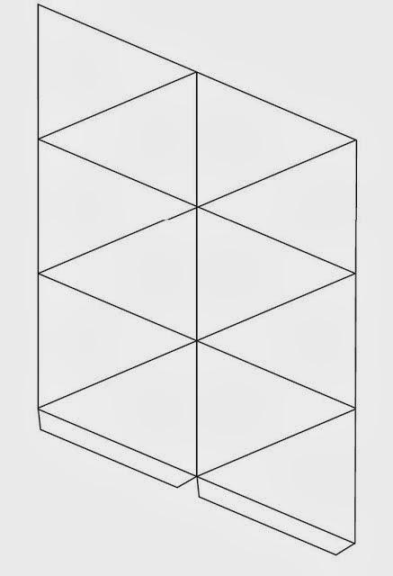 DIY Cómo hacer un jarrón geométrico con cartiluna