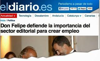 Don Felipe defiende la importancia del sector editorial para crear empleo