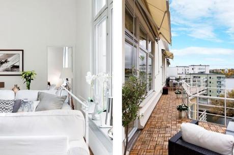 interiores techos altos grandes ventanales espacios diáfanos cocina comedor salon decoración nórdica en blanco decoración nórdica decoración dormitorios nórdicos decoración de salones cocinas blancas modernas blog decoración diseño nórdico áticos nórdicos escandinavos 