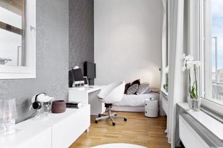 interiores techos altos grandes ventanales espacios diáfanos cocina comedor salon decoración nórdica en blanco decoración nórdica decoración dormitorios nórdicos decoración de salones cocinas blancas modernas blog decoración diseño nórdico áticos nórdicos escandinavos 