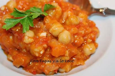 Garbanzos con tomate