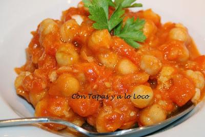 Garbanzos con tomate