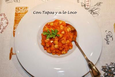 Garbanzos con tomate