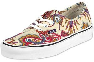 Vans authentic liberty flower paisley cream