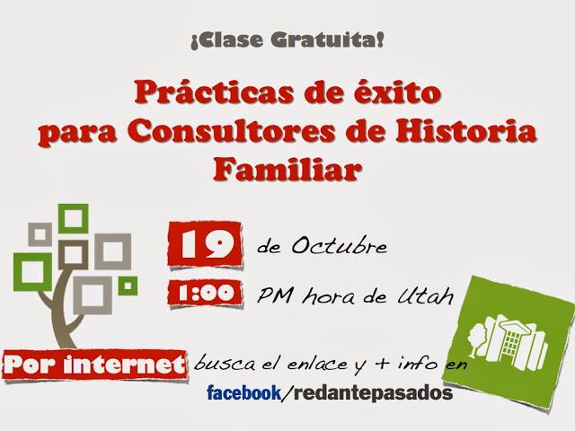 Clase gratuita desde la Biblioteca de FamilySearch: Prácticas de éxito para los Consultores de Historia Familiar