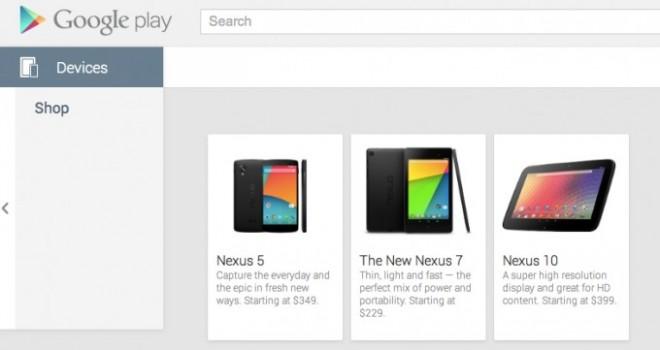 El Nexus 5 se deja ver en Google Play por breves momentos