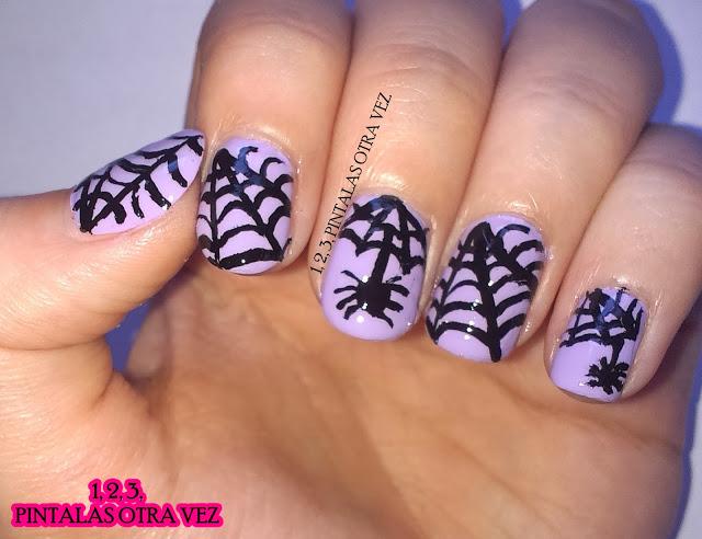 Manis de Halloween. Arañas