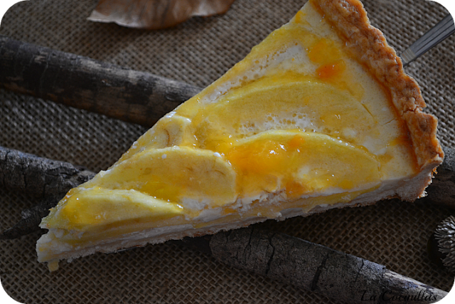 Tarta de Manzana con crema pastelera facil