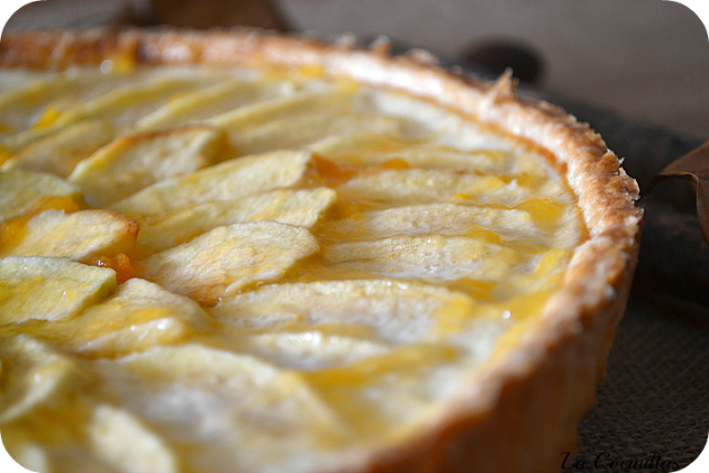 Tarta de Manzana con crema pastelera facil