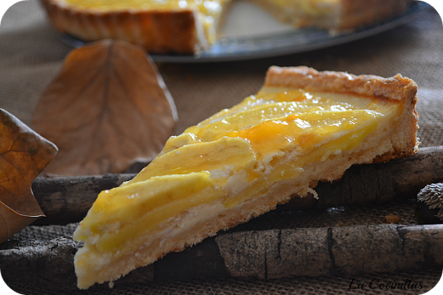 Tarta de Manzana con crema pastelera facil