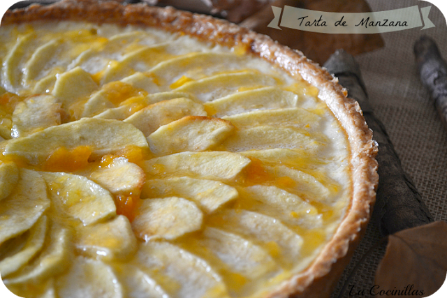 Tarta de Manzana con crema pastelera facil