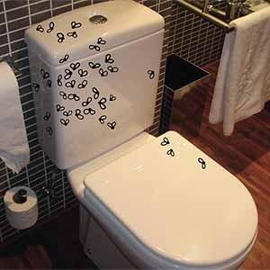 Adhesivos decorativos para  inodoros