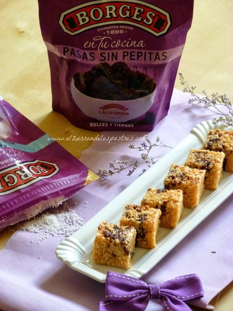 Bocaditos de Coco y Pasas