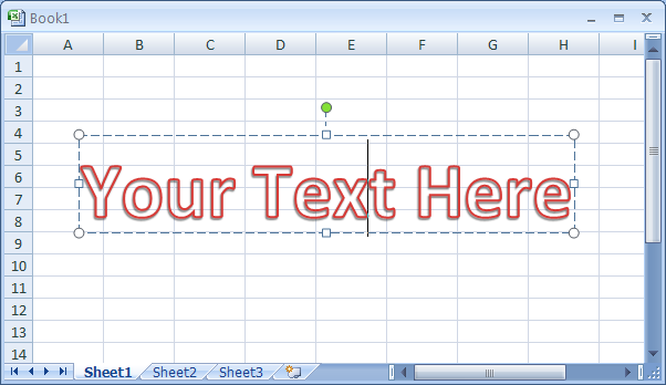 Como agregar un WordArt en Excel