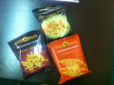 Macarrones de aperitivo