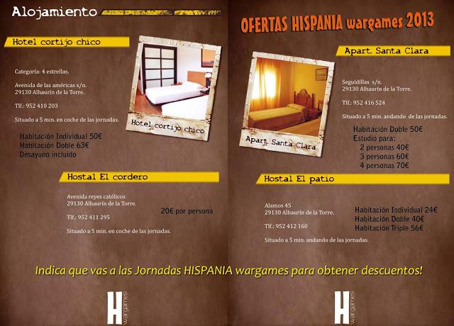 Precios especiales en alojamiento para Hispania Wargames 2013(Bases para torneo de pintura)