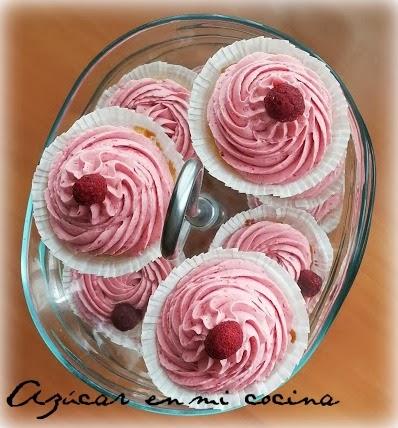 Cupcakes de frambuesa