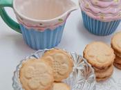 Galletas texturizadas mantequilla rellenas crema toffee