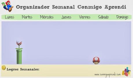 Organizador Semanal Mario Bros
