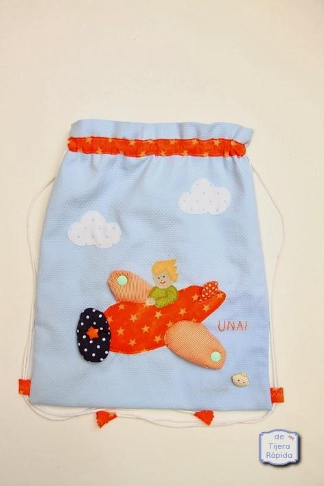 Mochila para guarderia avión
