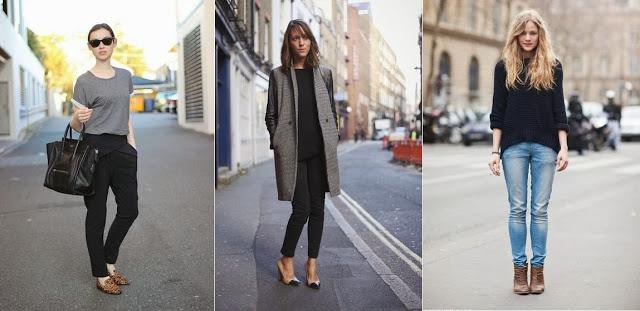STREET STYLE INSPIRATION; SIMPLE LOOKS.-